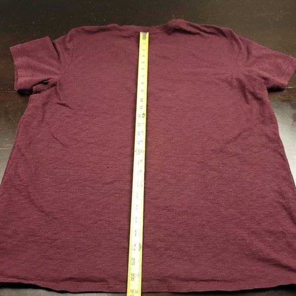 Vince Mens XXL Shirt Henley‎ Red Short Sleeve Casual Cotton 2XL - Issues - Picture 13 of 14